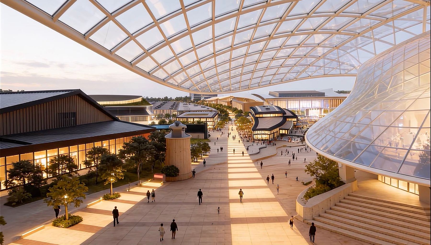 Rendering of the covered pedestrian concourse at Velocity